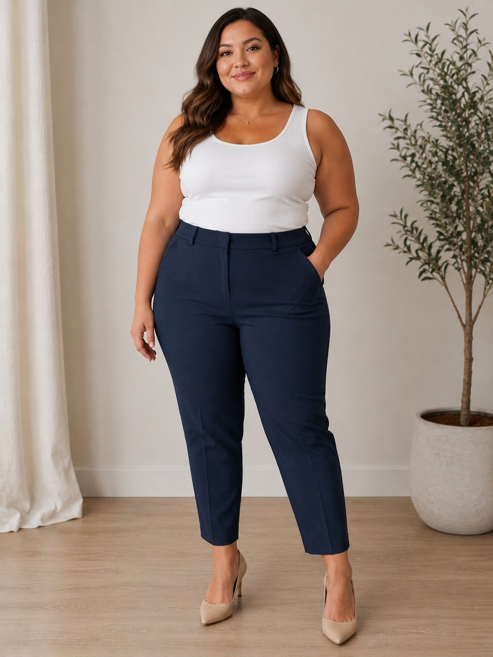 Hudson North Black Stretch Ankle Pants